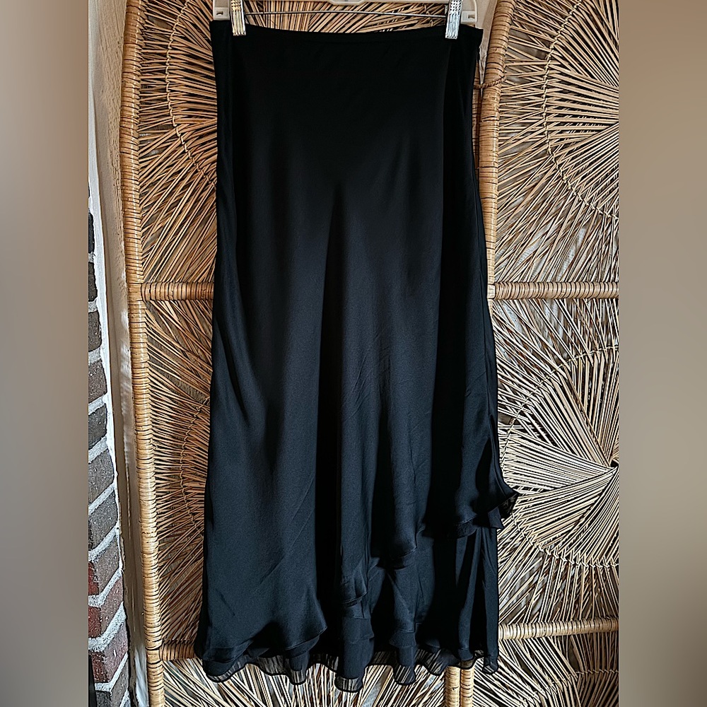 Vintage Ann Klein Silk Layered Skirt